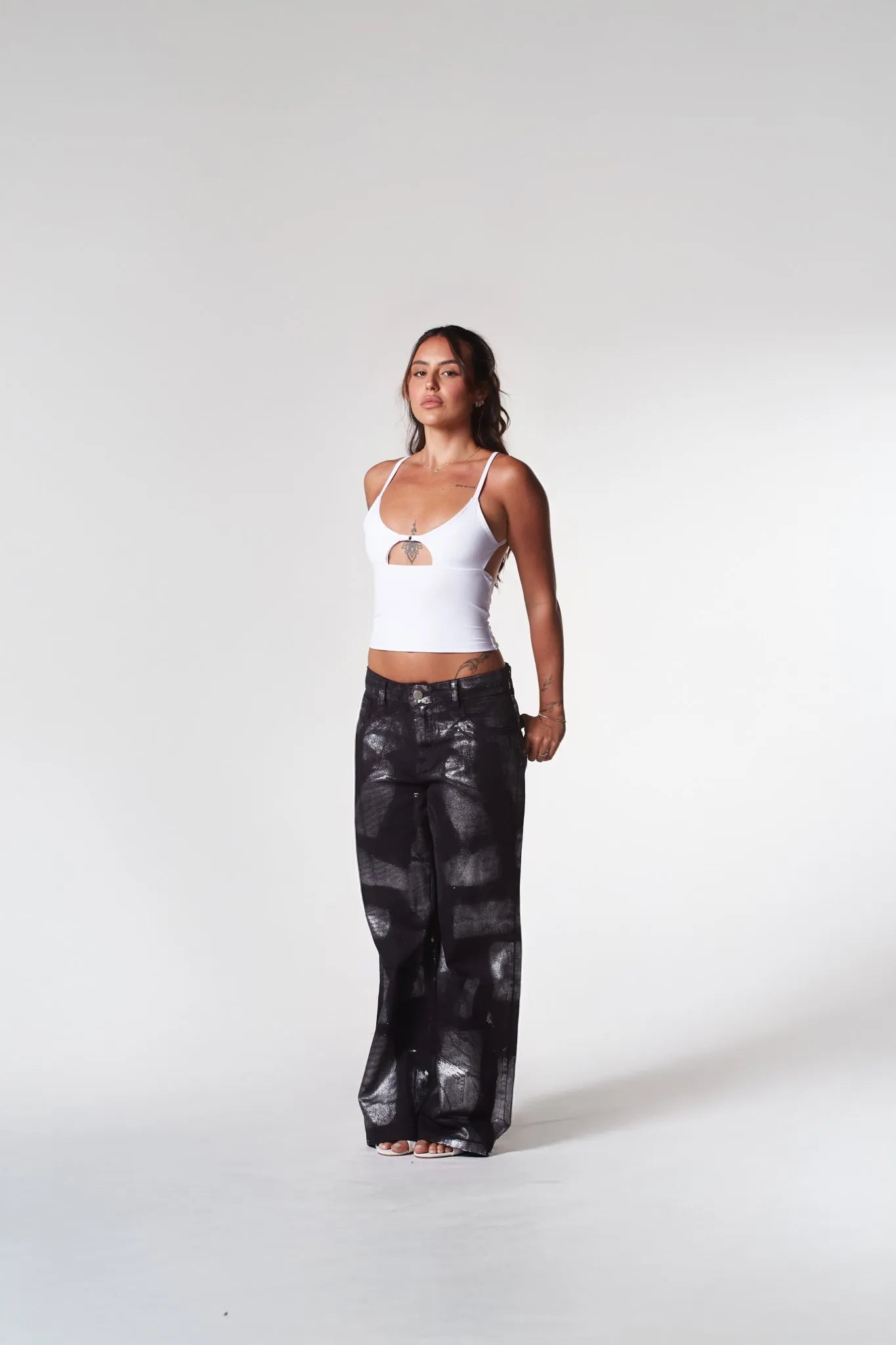 Calça Jeans Star Pintura Metálica