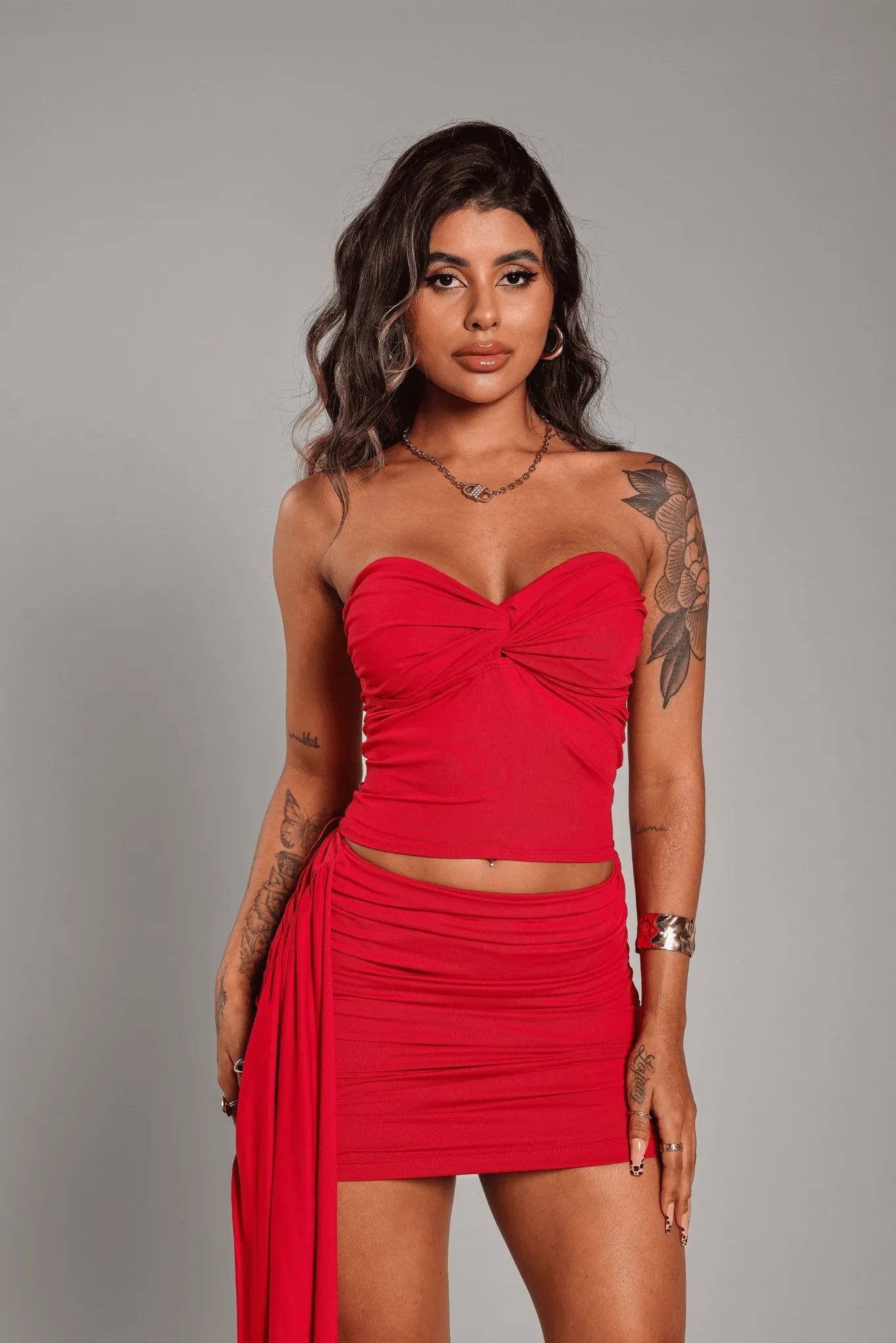 Saia Brenda Drapeada